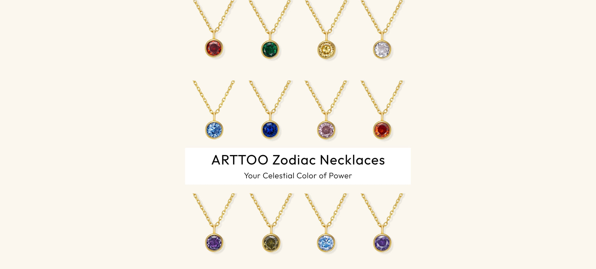 New In｜Arttoo Zodiac Necklaces – Wear Your Celestial Color of Power
