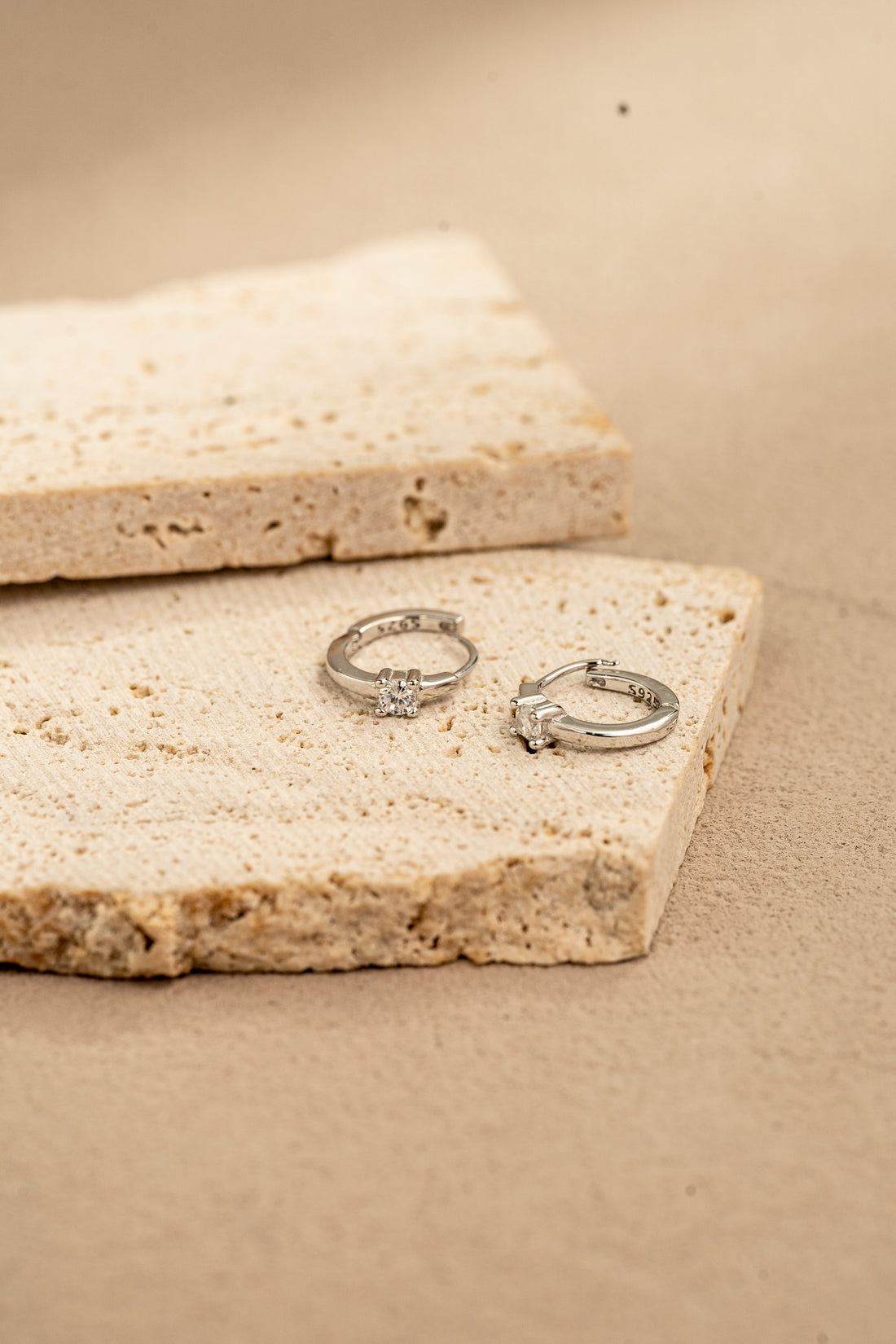 LUMI Whisper Hoops – Dainty 925 Silver Earrings in Gold or Silver