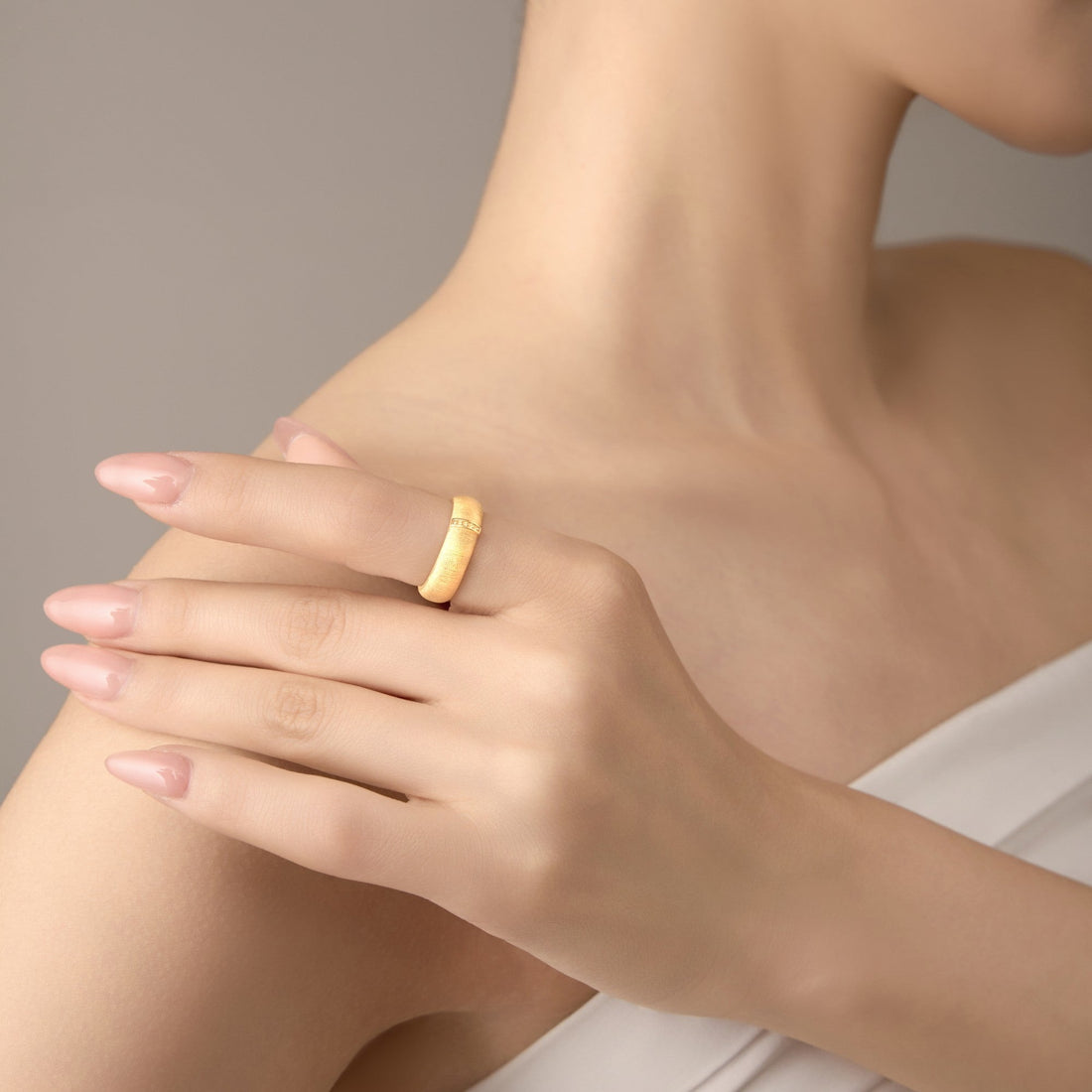 Golden Minimalist Ring