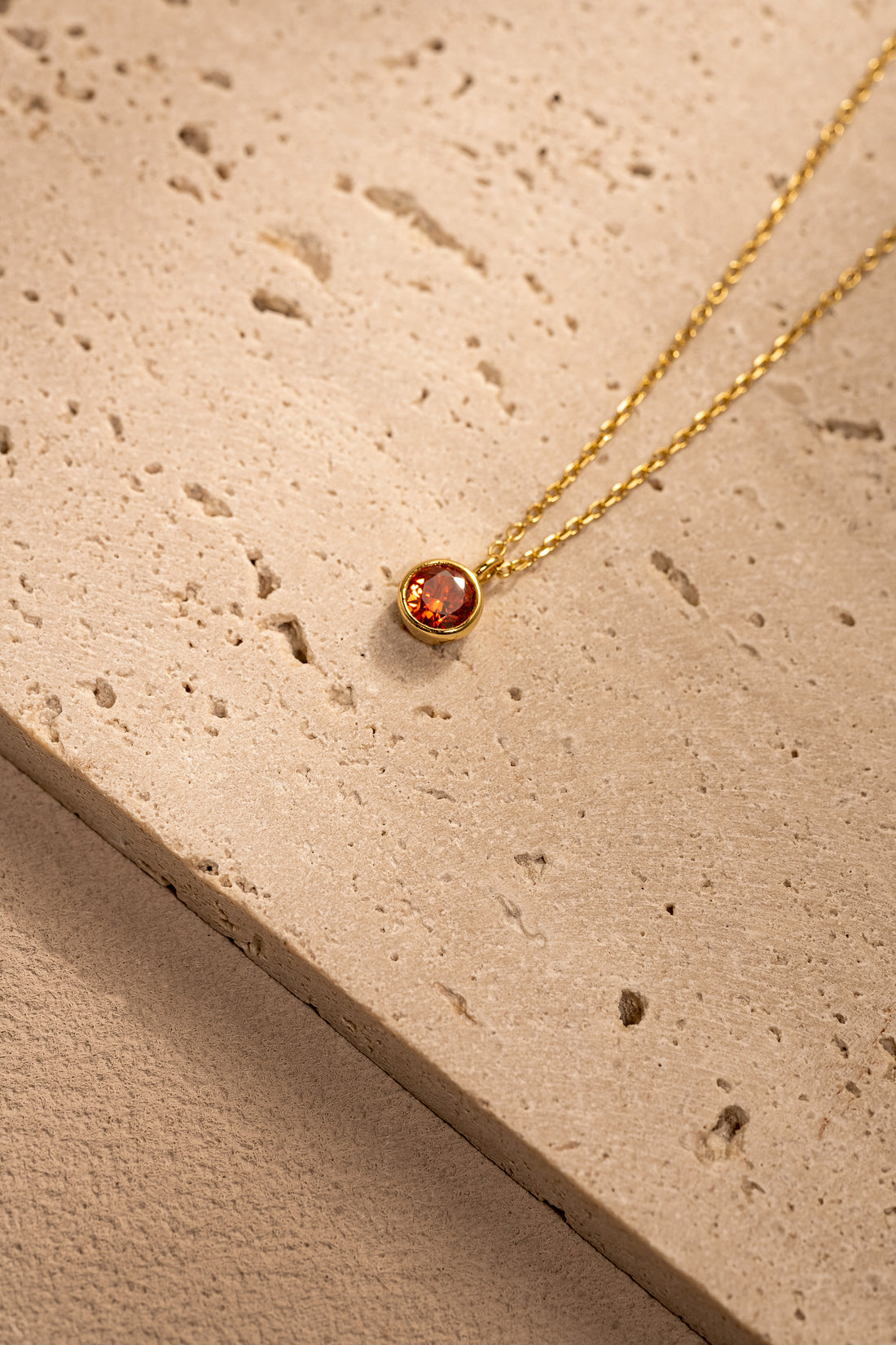 Zodiac Birthstone Necklace – 925 Silver with 18K Gold Plating