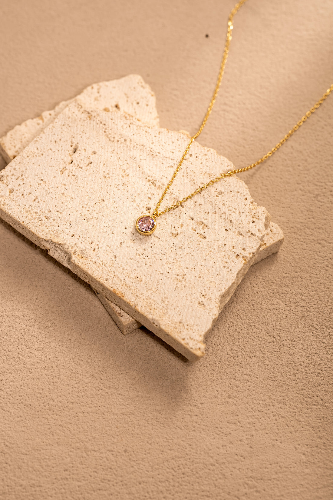 Zodiac Birthstone Necklace – 925 Silver with 18K Gold Plating