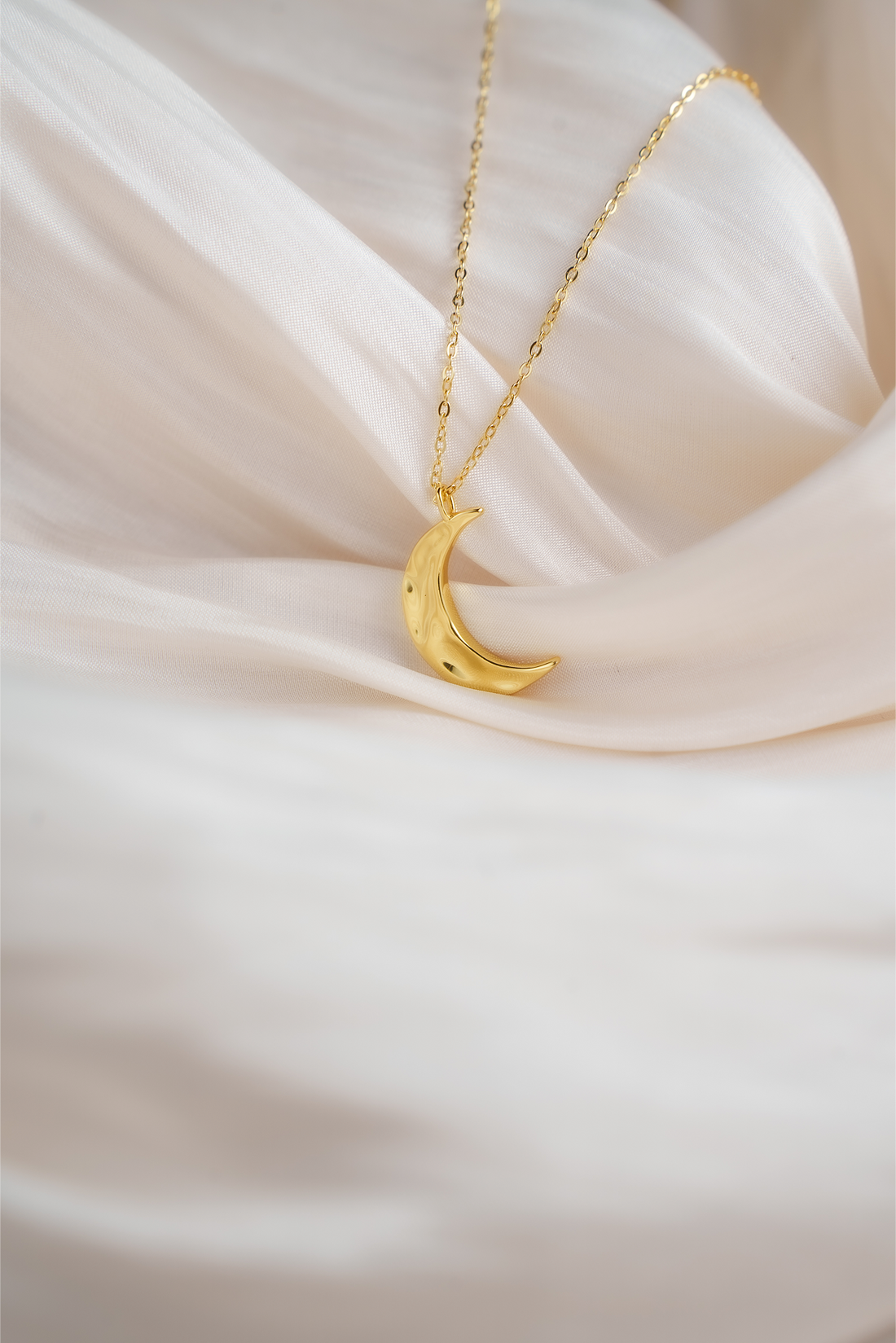 Moonlit Sea Necklace – 925 Silver with 18K Gold Vermeil