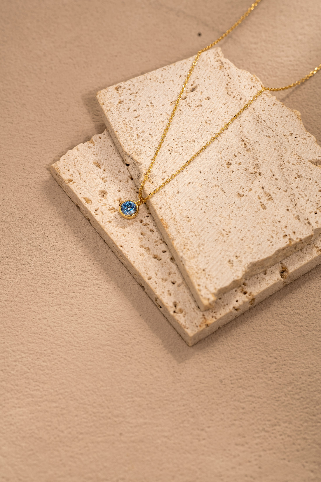 Zodiac Birthstone Necklace – 925 Silver with 18K Gold Plating