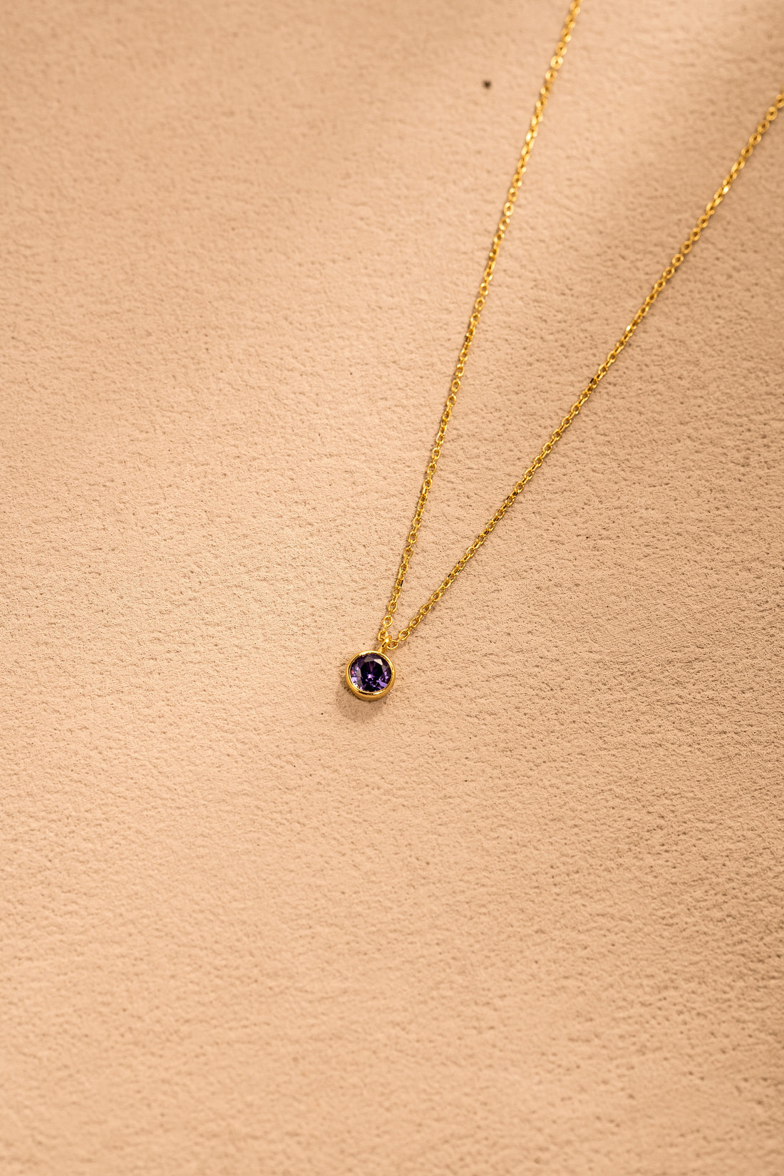 Zodiac Birthstone Necklace – 925 Silver with 18K Gold Plating