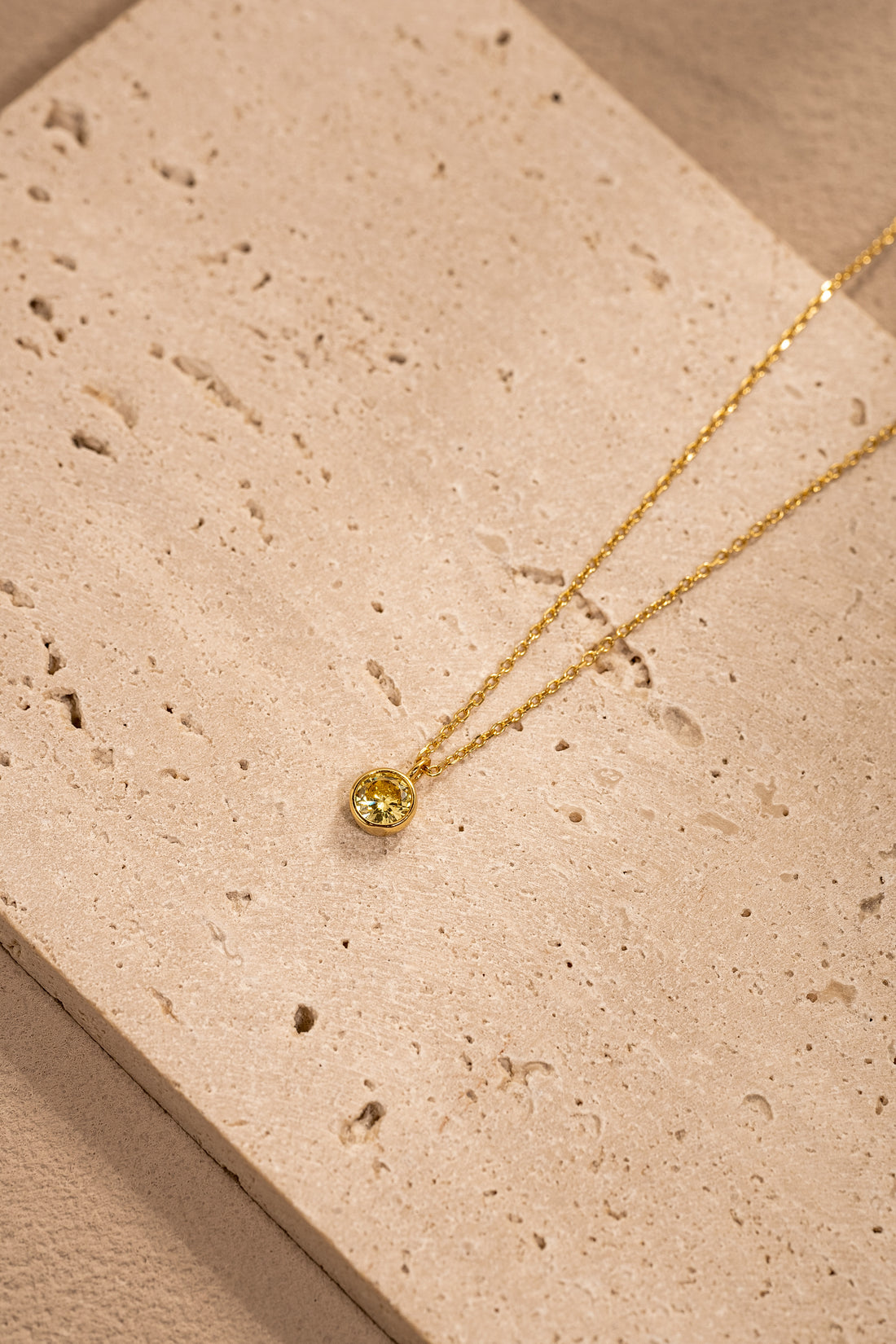 Zodiac Birthstone Necklace – 925 Silver with 18K Gold Plating