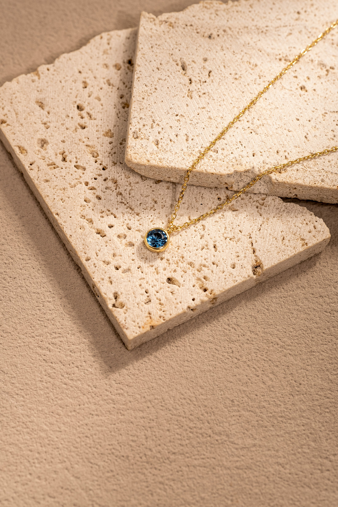 Zodiac Birthstone Necklace – 925 Silver with 18K Gold Plating