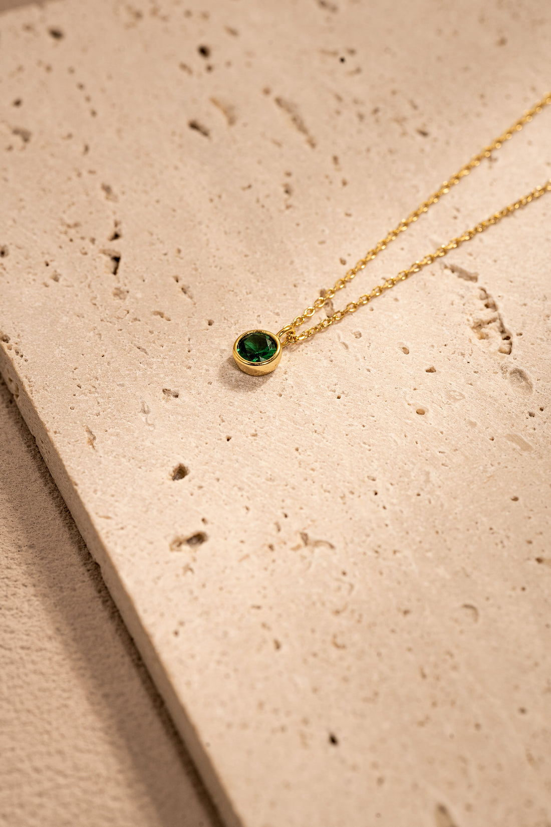 Zodiac Birthstone Necklace – 925 Silver with 18K Gold Plating