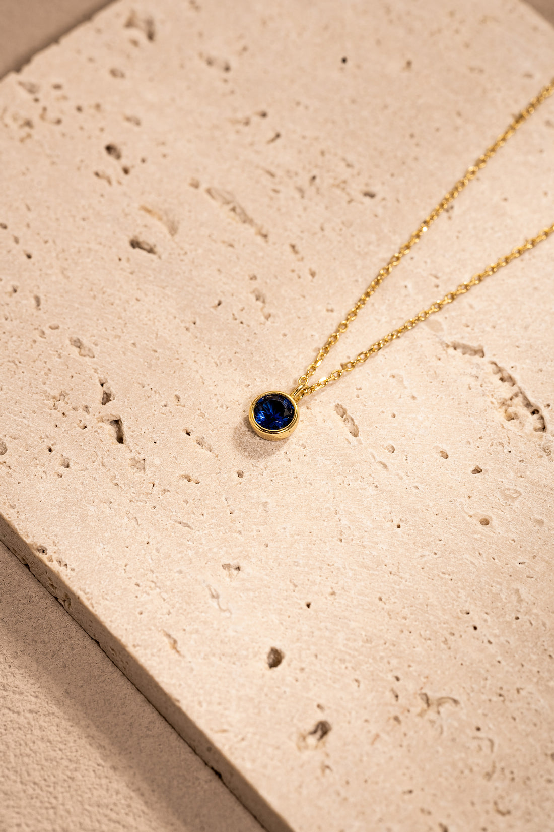 Zodiac Birthstone Necklace – 925 Silver with 18K Gold Plating