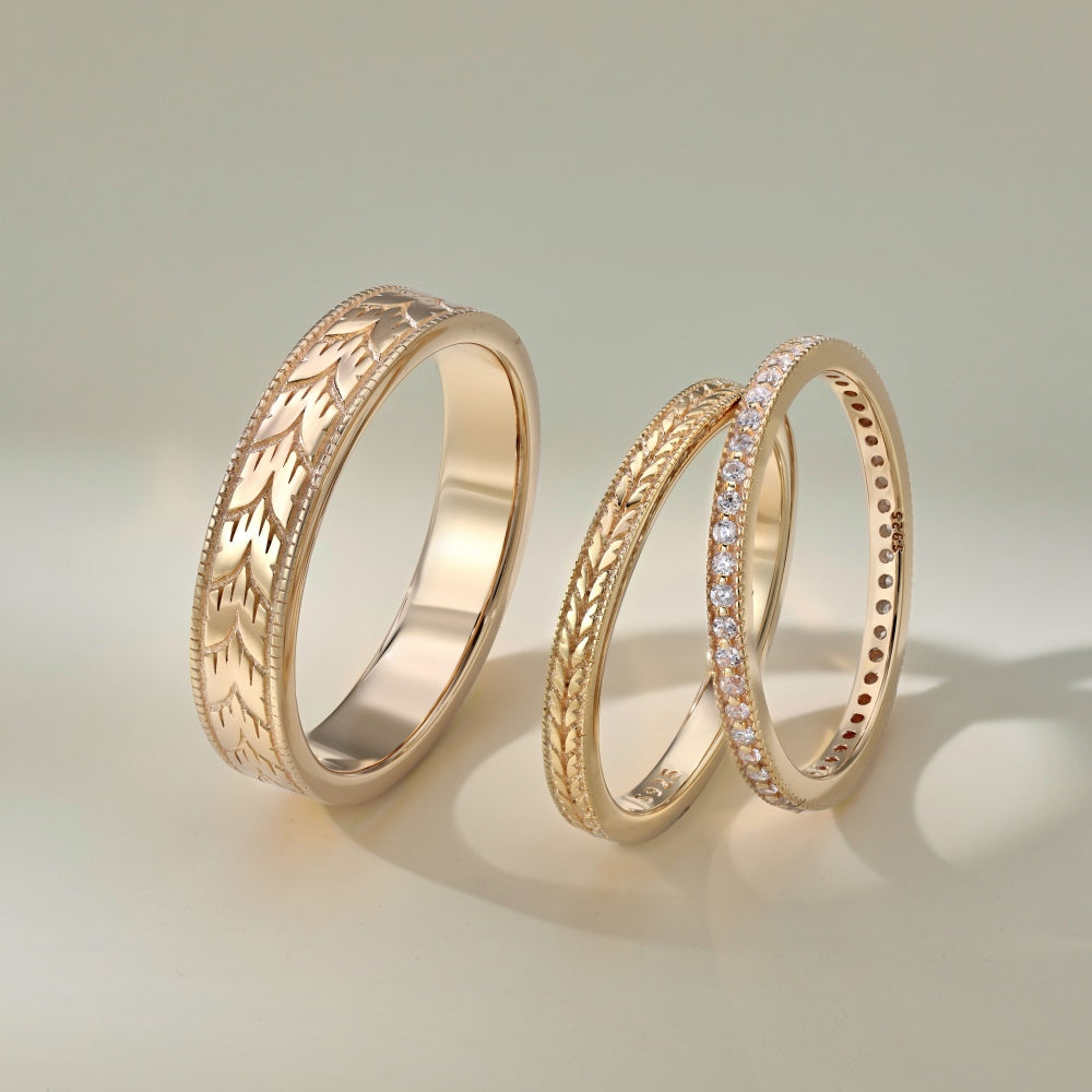 Roman Oath Columns Couple Rings