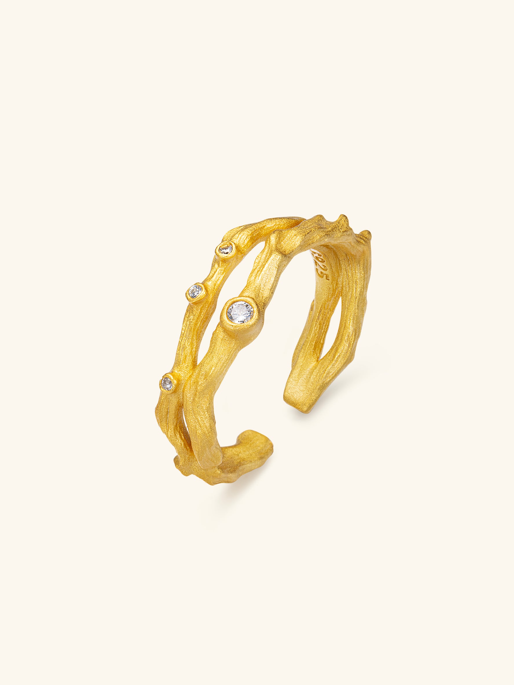 Starlit Branches Ring – 925 Silver with 18K Gold Plating