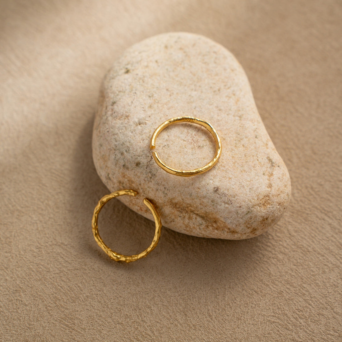 Starlit Glow · Irregular Hollow Texture Adjustable Ring