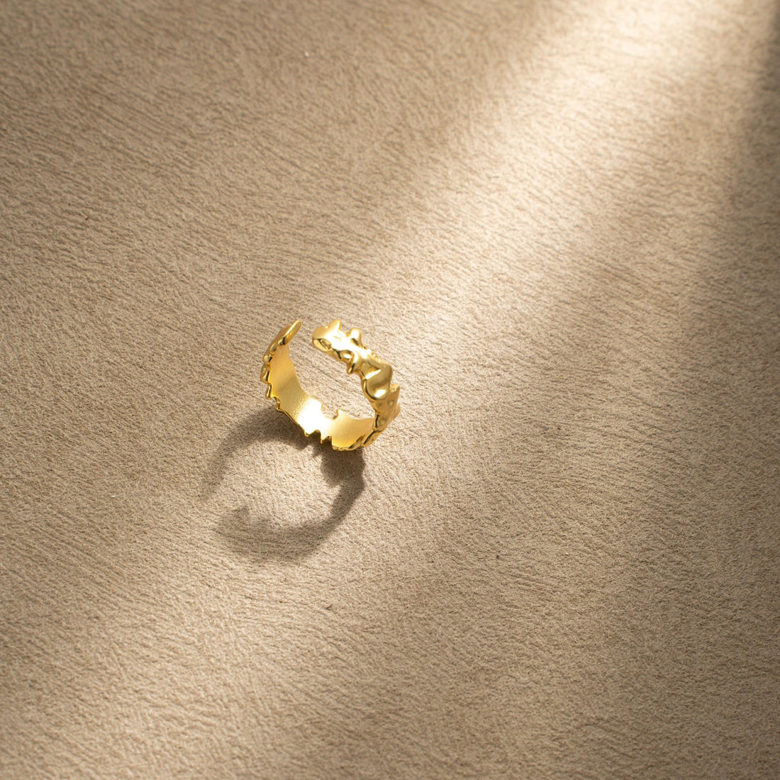 Mountain Texture Adjustable Ring