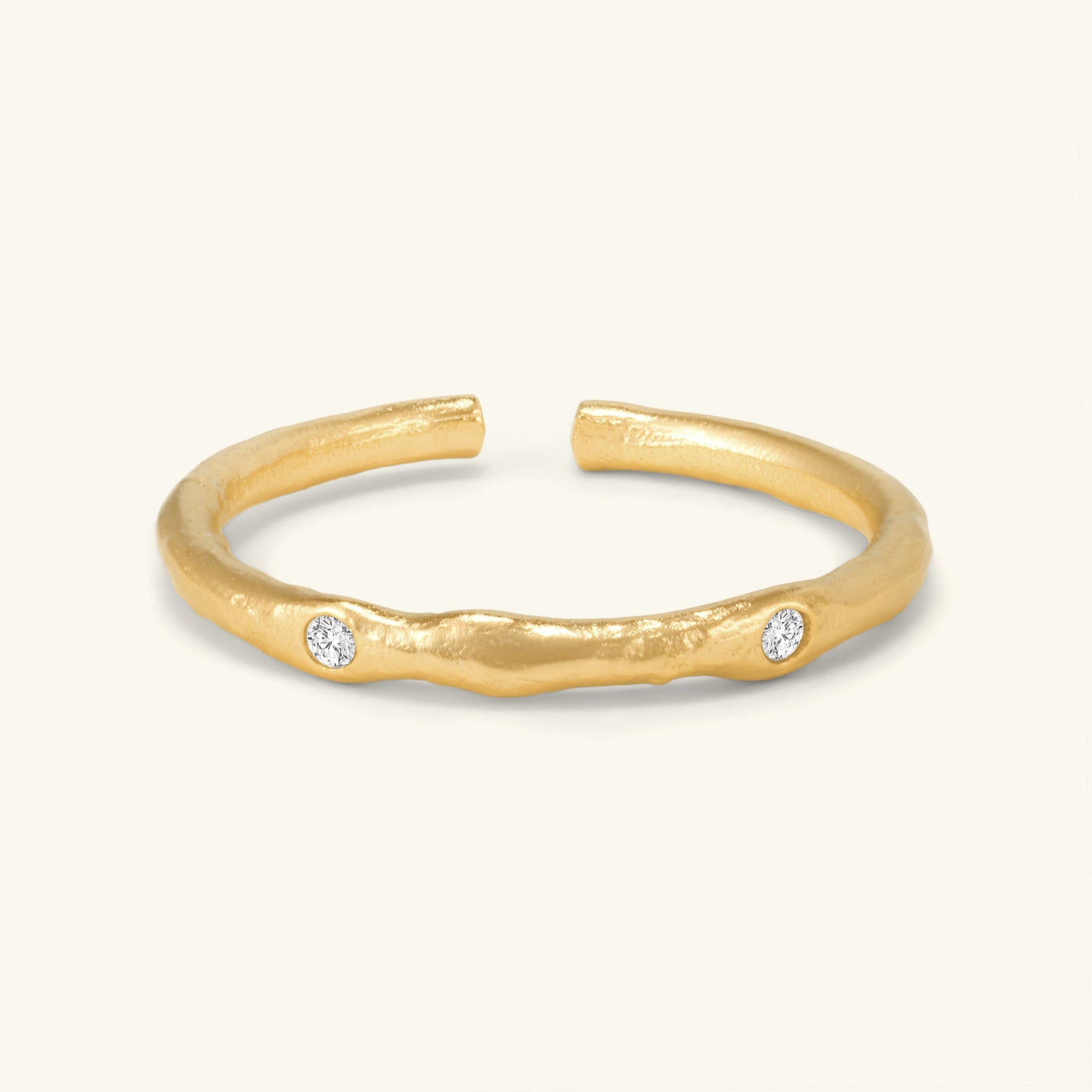 Starlit Glow · Irregular Hollow Texture Adjustable Ring
