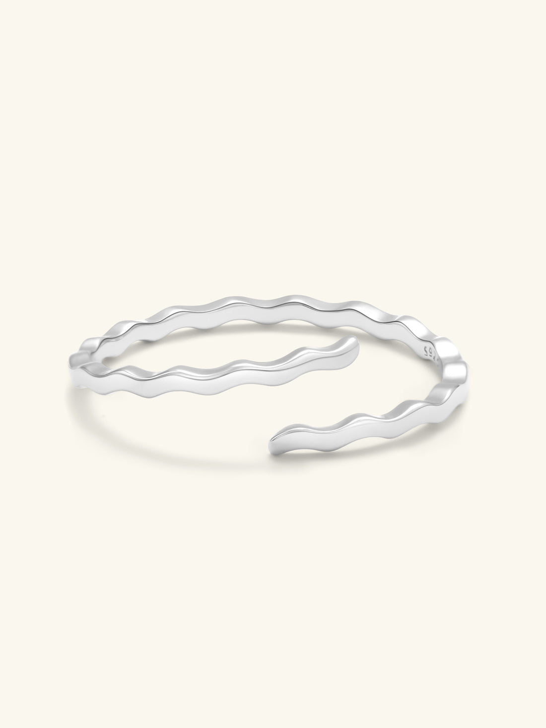 Ripple Waves Adjustable Open Ring