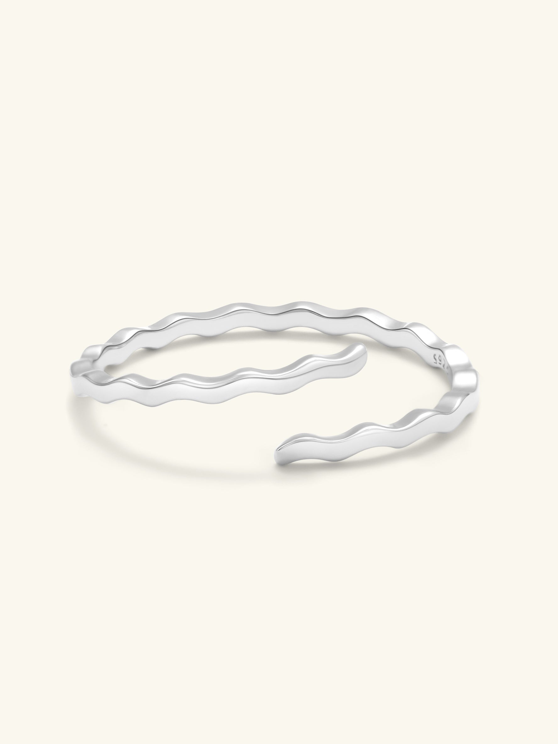Ripple Waves Adjustable Open Ring
