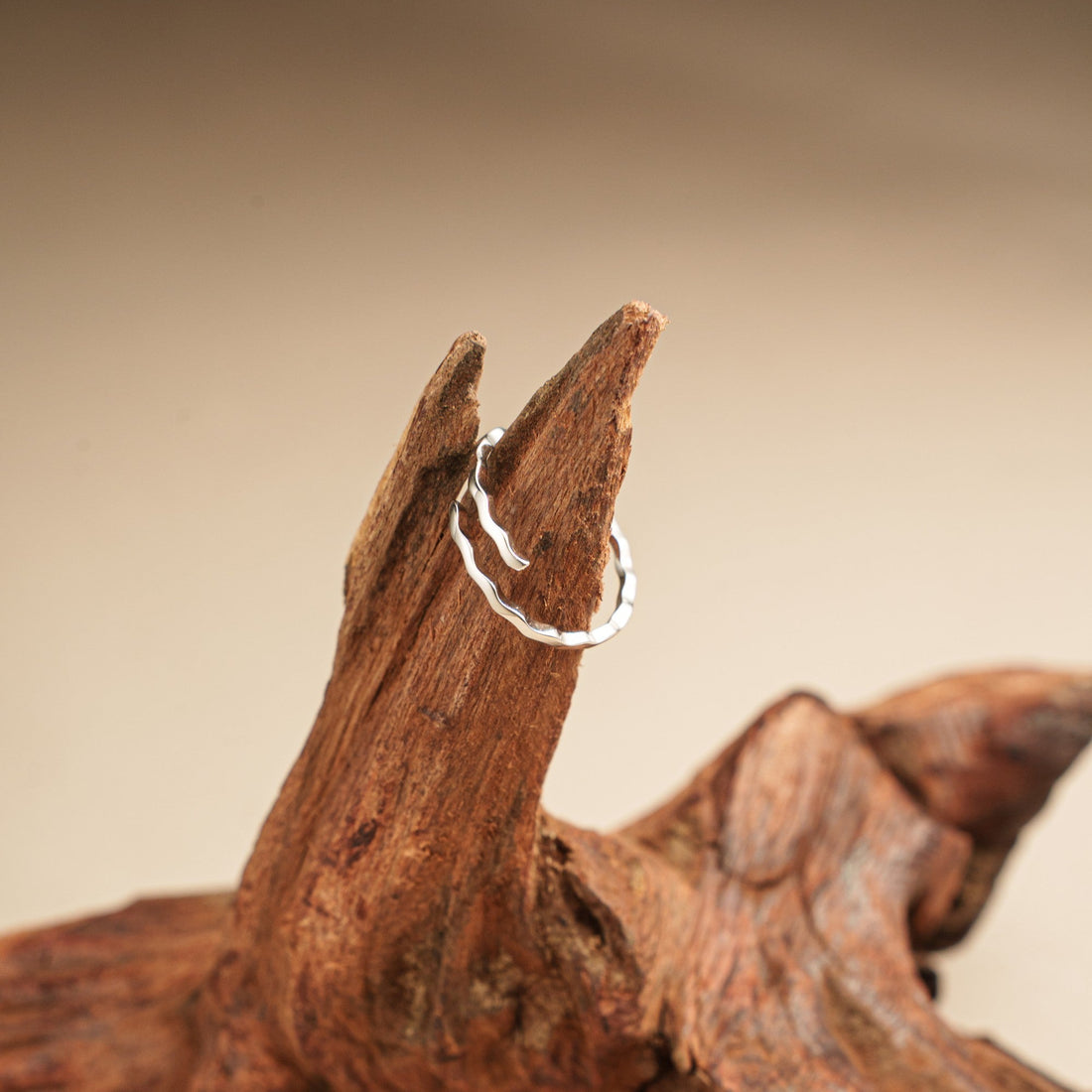 Ripple Waves Adjustable Open Ring