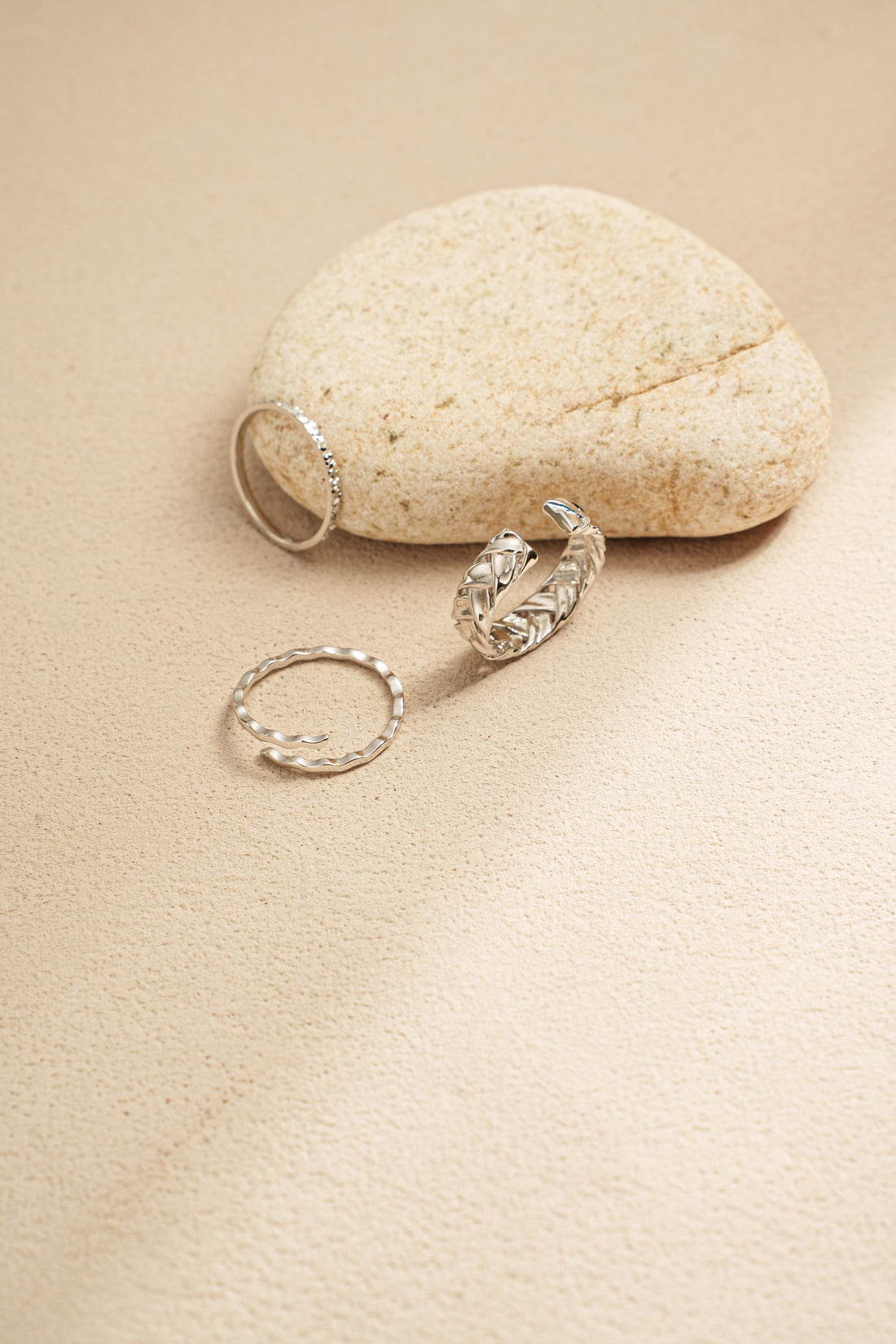 Ripple Waves Adjustable Open Ring