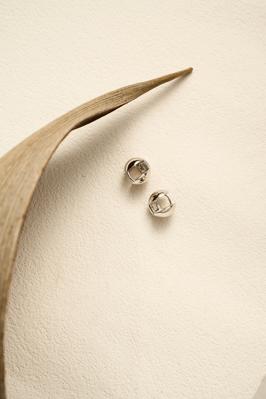 Halo Whisper Hoop Earrings – 925 Sterling Silver, Platinum Finish