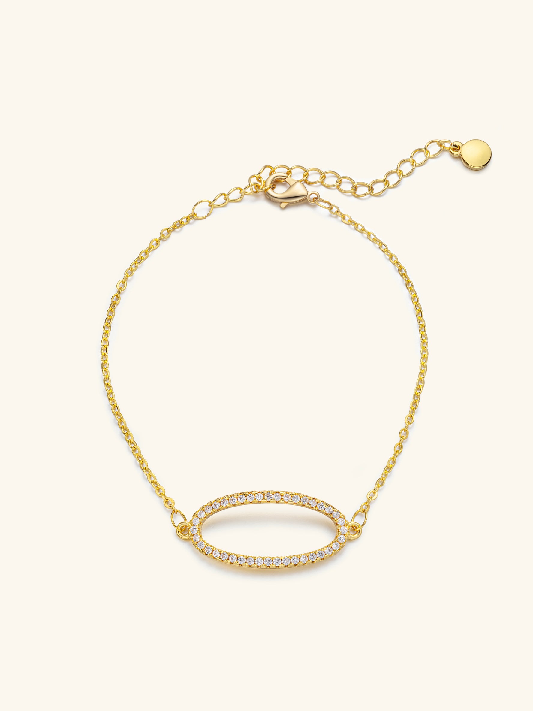 18K Gold Vermeil Oval Radiance Bracelet
