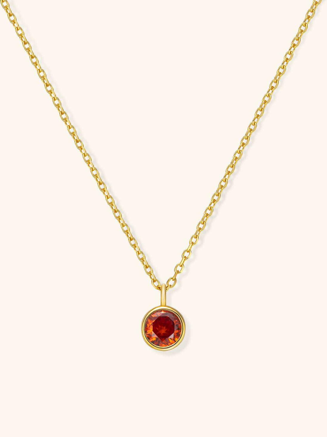 Zodiac Birthstone Necklace – 925 Silver with 18K Gold Plating