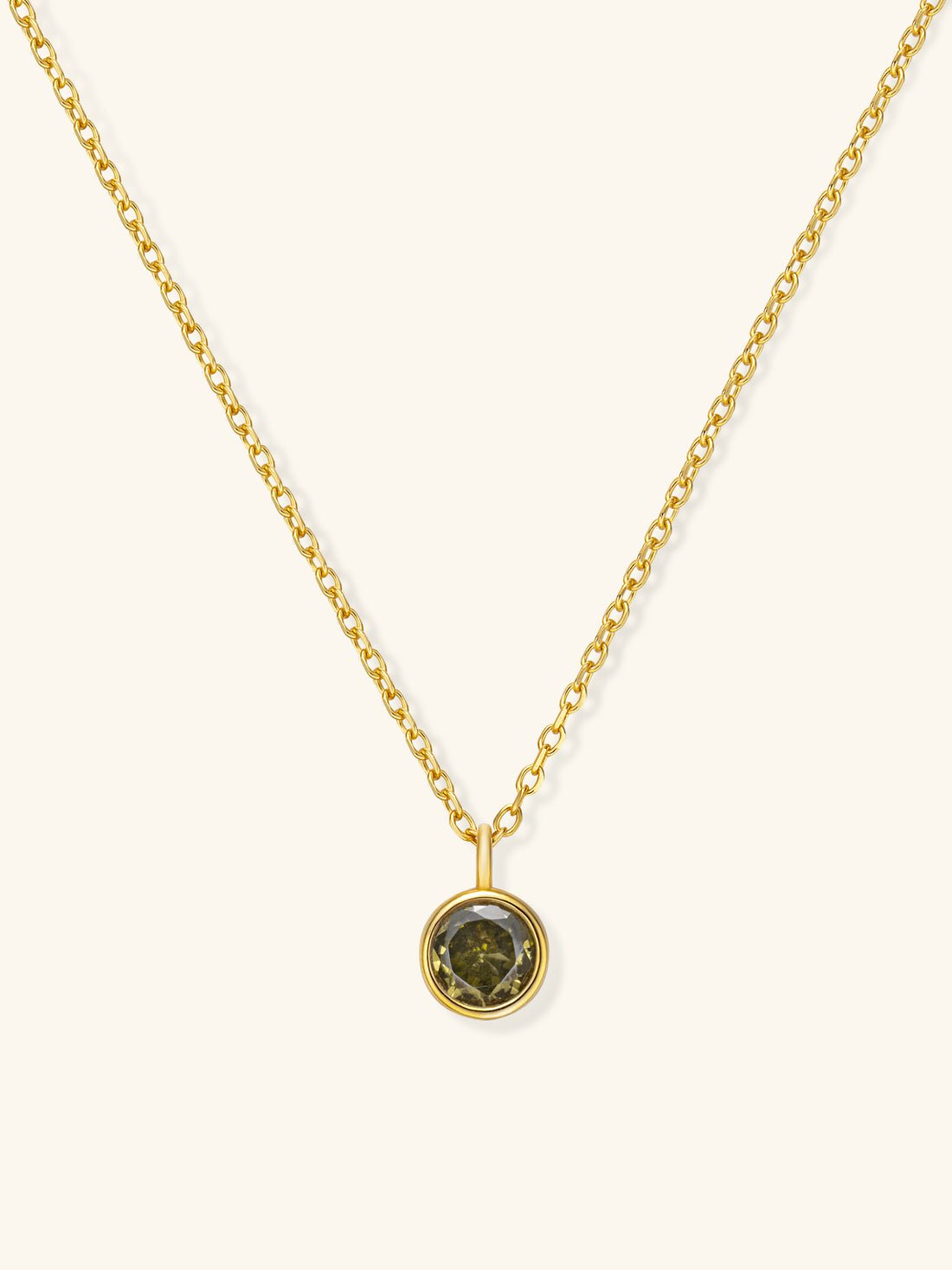 Zodiac Birthstone Necklace – 925 Silver with 18K Gold Plating