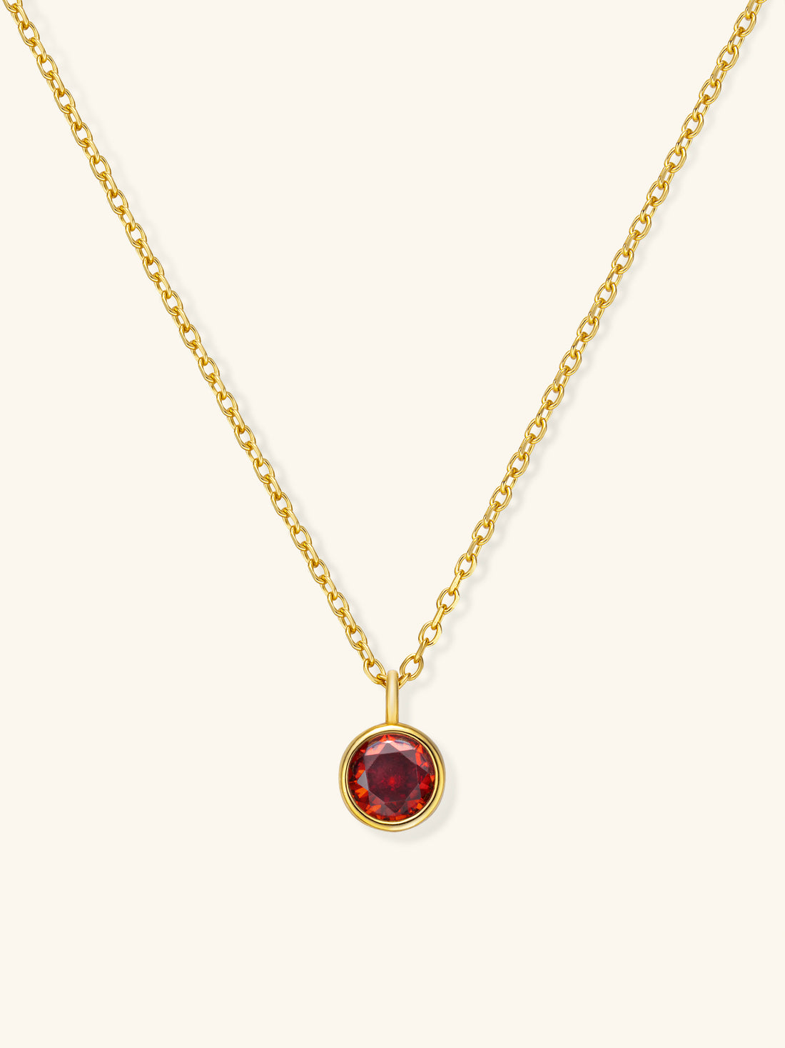 Zodiac Birthstone Necklace – 925 Silver with 18K Gold Plating