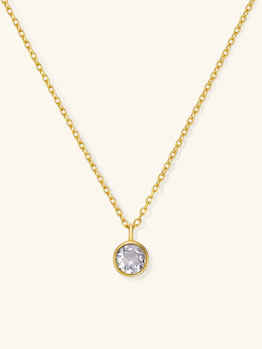 Zodiac Birthstone Necklace – 925 Silver with 18K Gold Plating