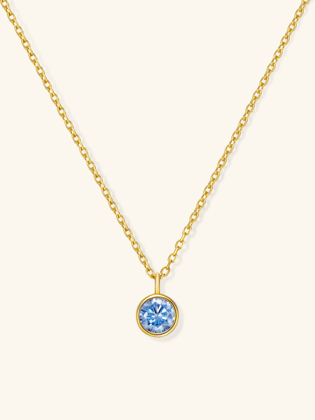 Zodiac Birthstone Necklace – 925 Silver with 18K Gold Plating