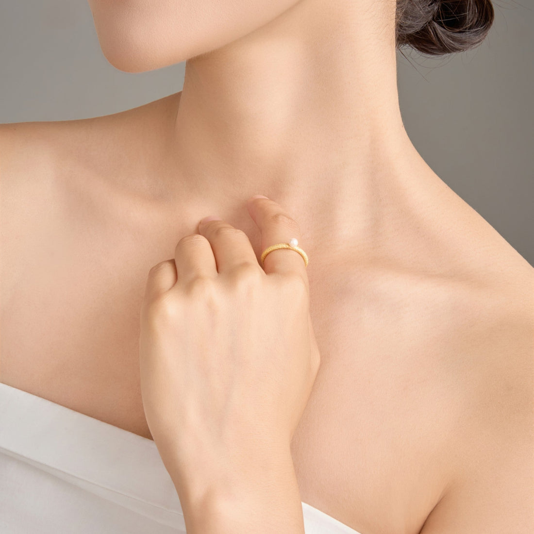 Sunset Moonlight Pearl Ring
