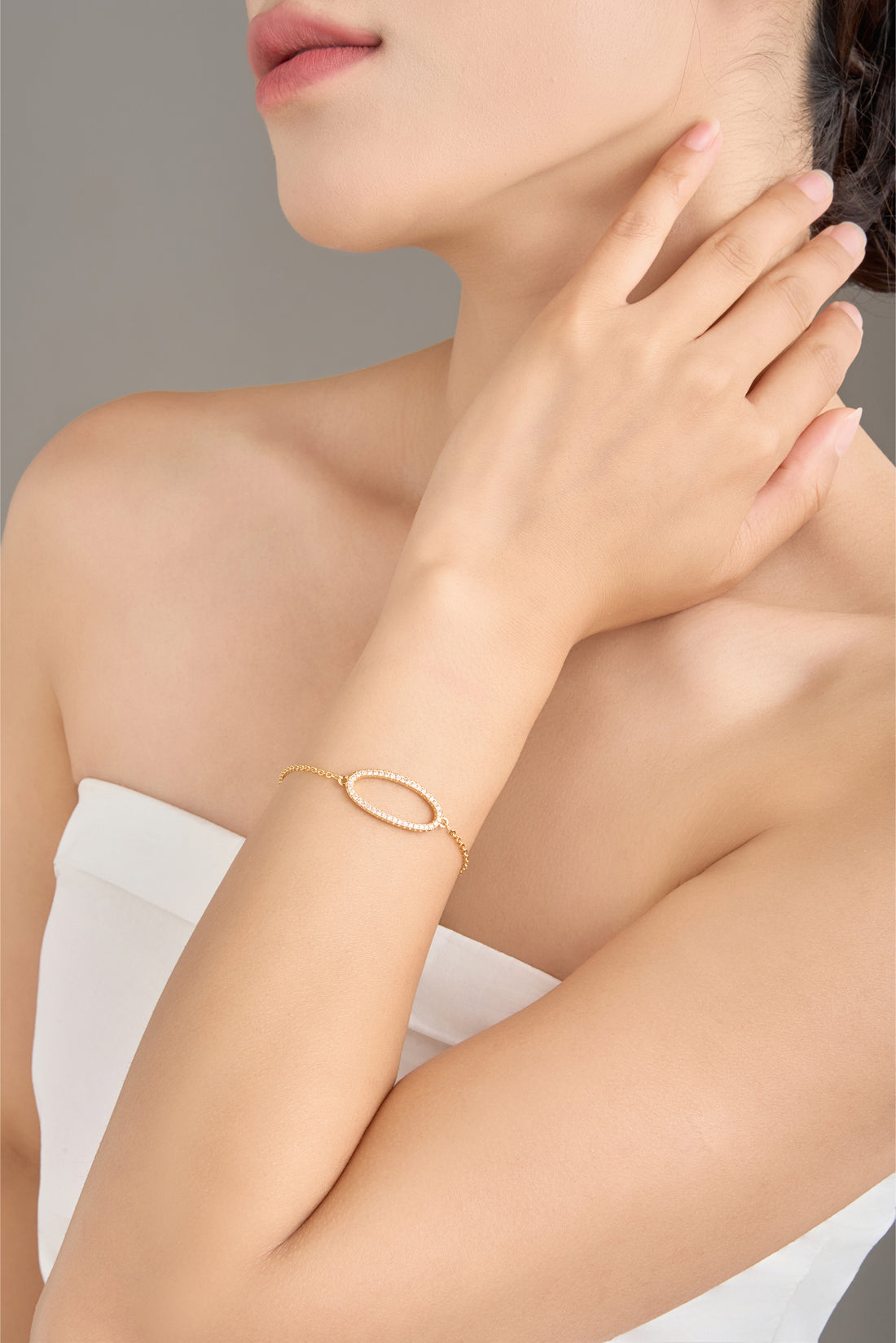 18K Gold Vermeil Oval Radiance Bracelet