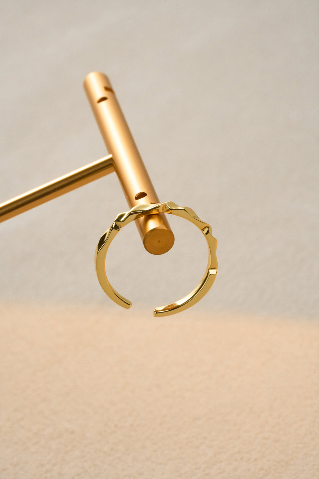 Twist of Light Adjustable Ring – 925 Silver with 18K Gold/White Gold Plating