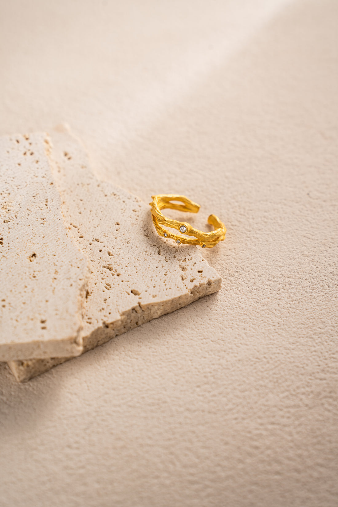 Starlit Branches Ring – 925 Silver with 18K Gold Plating