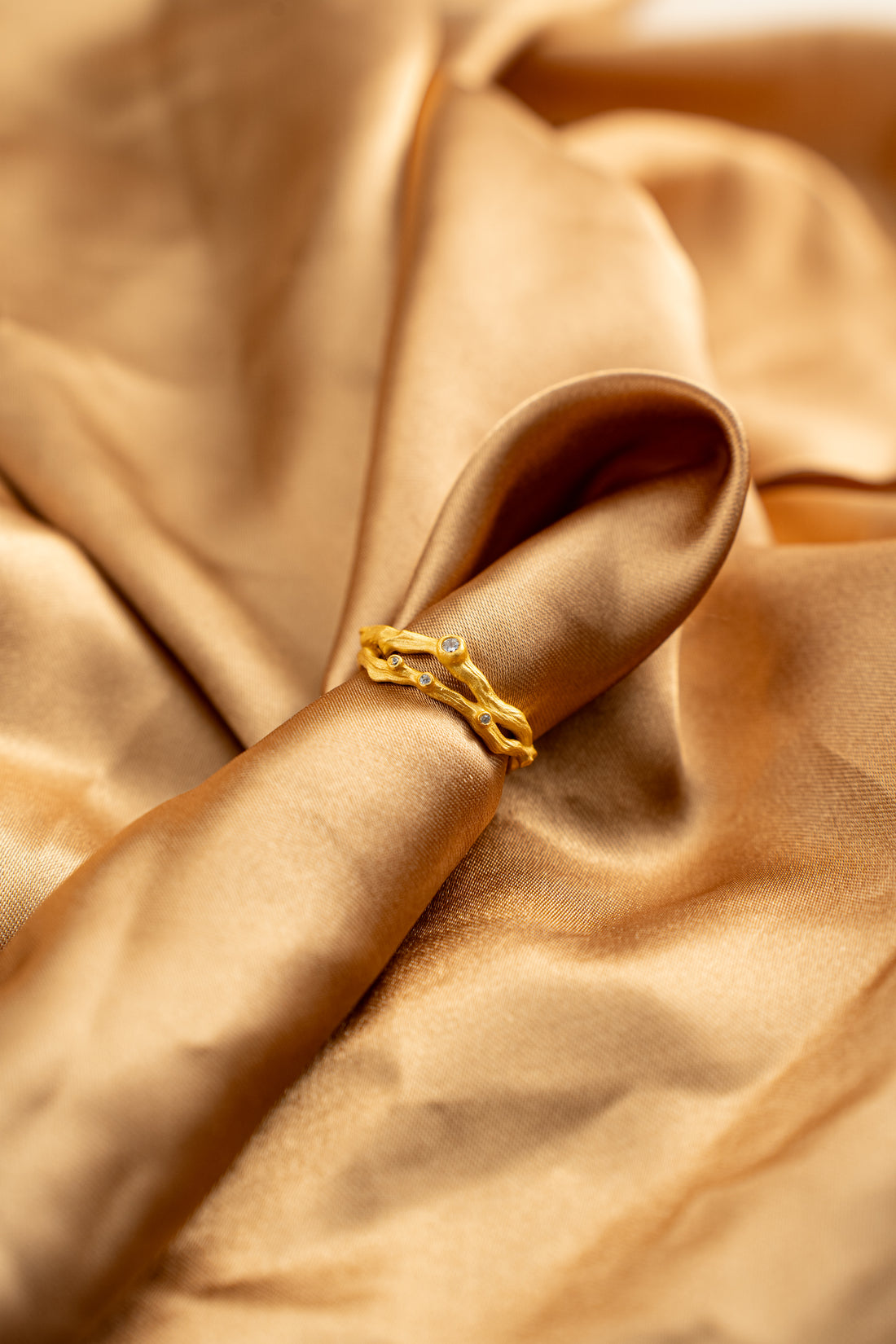 Starlit Branches Ring – 925 Silver with 18K Gold Plating