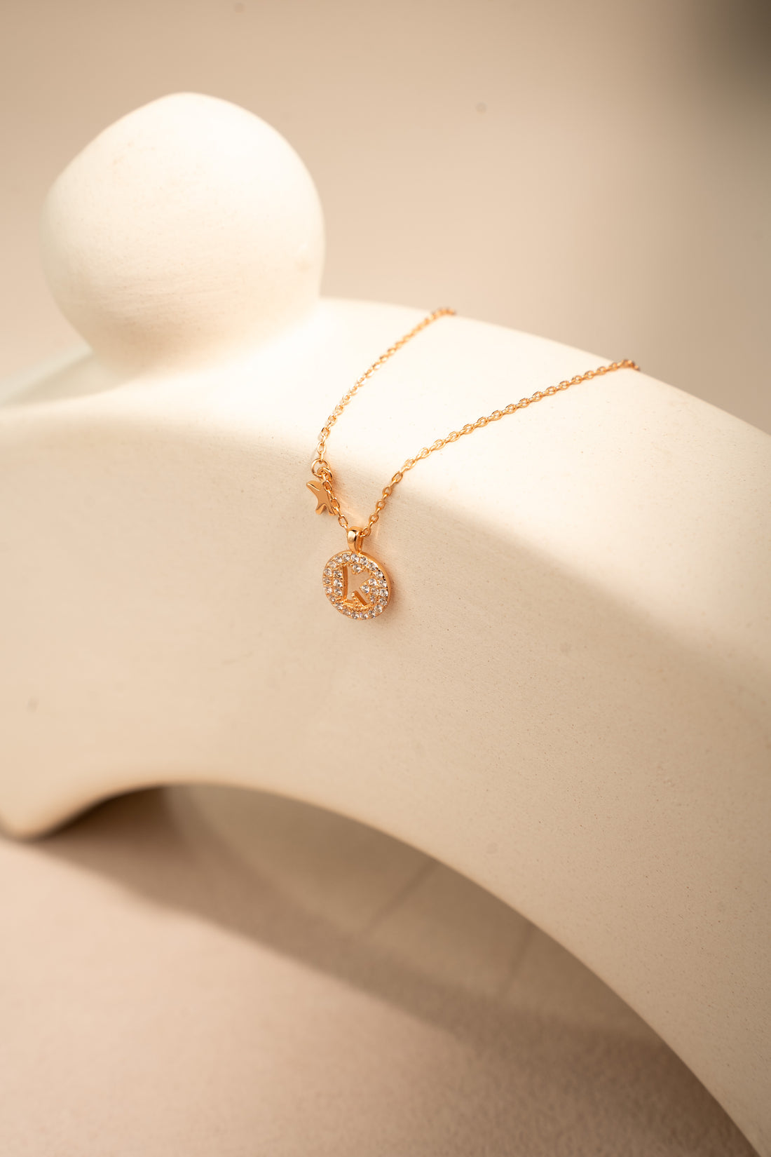 Alphabet Pendant Necklace – Personalized 925 Silver with 18K Gold Plating