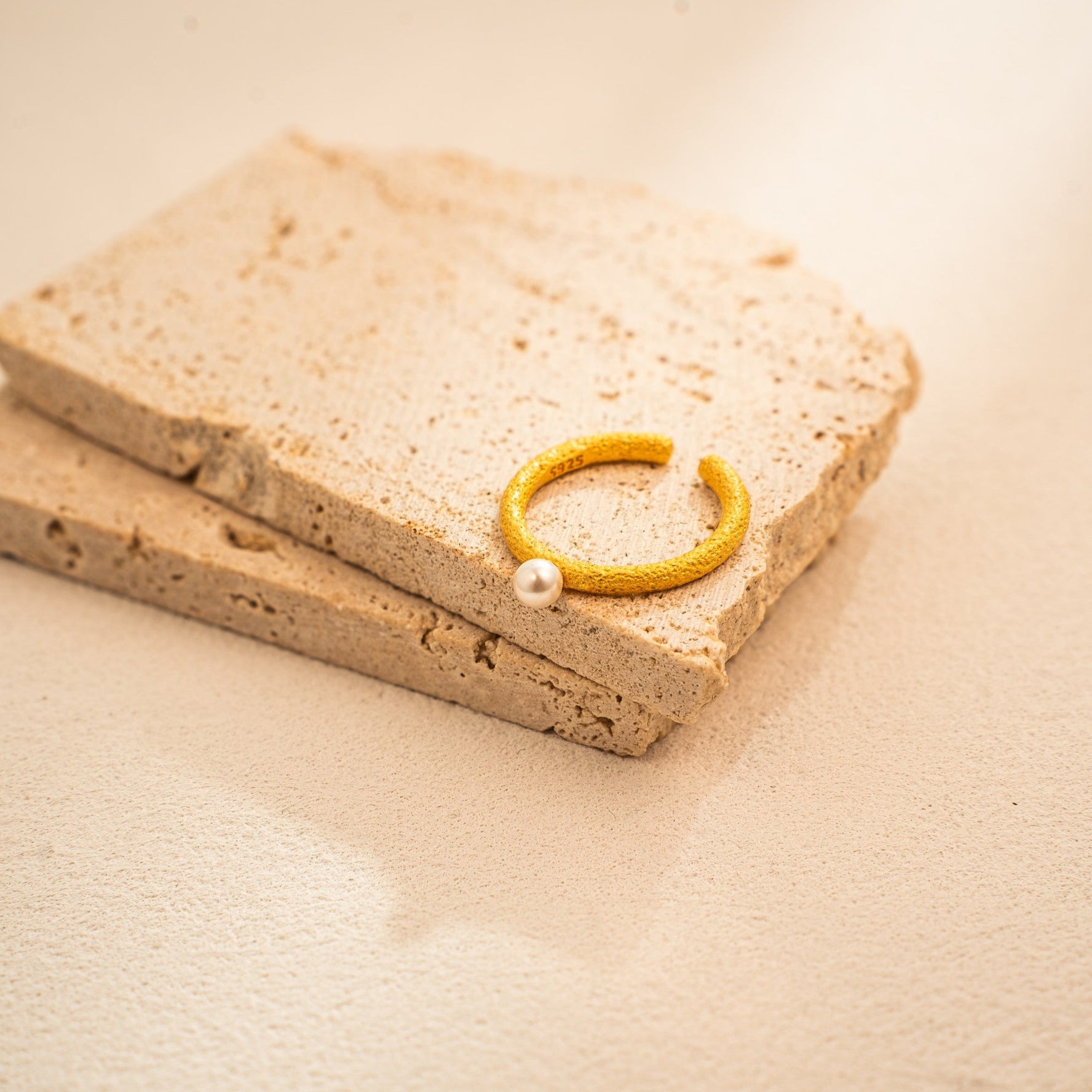 Sunset Moonlight Pearl Ring