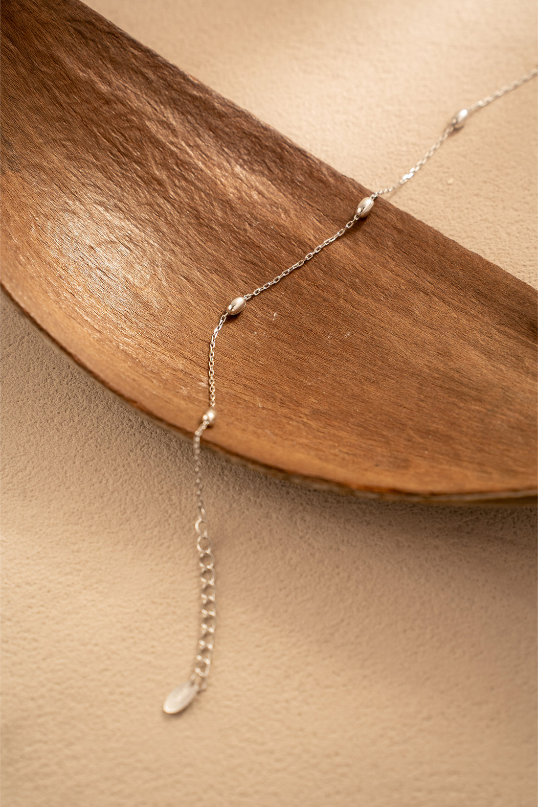 Orbit Beads Bracelet – 925 Silver Minimalist Chain