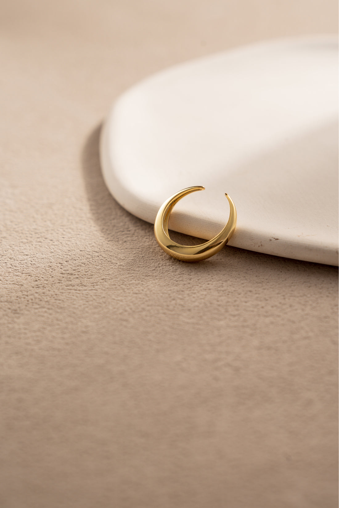 Moon Halo Band Ring – 18K Gold Vermeil on 925 Silver