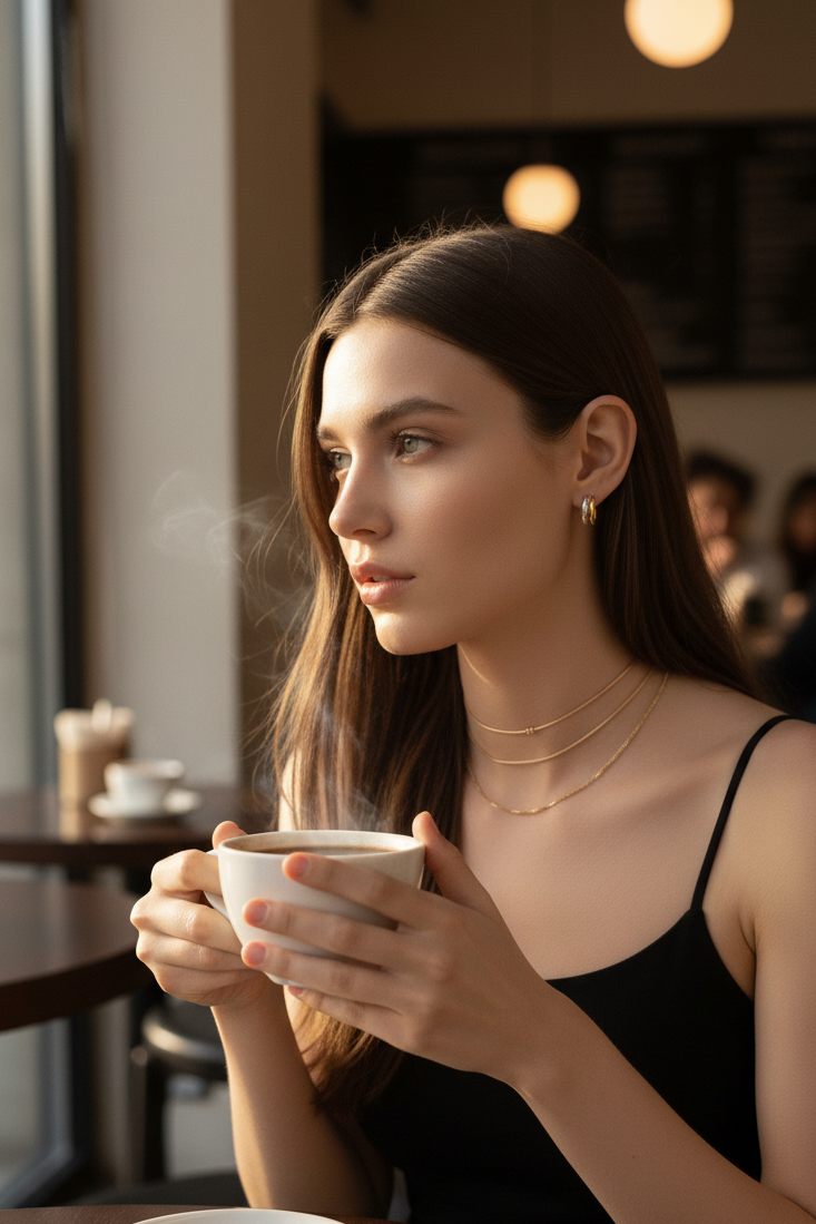 Architect Duo-Tone Earrings – 925 Silver with 18K Gold Plating