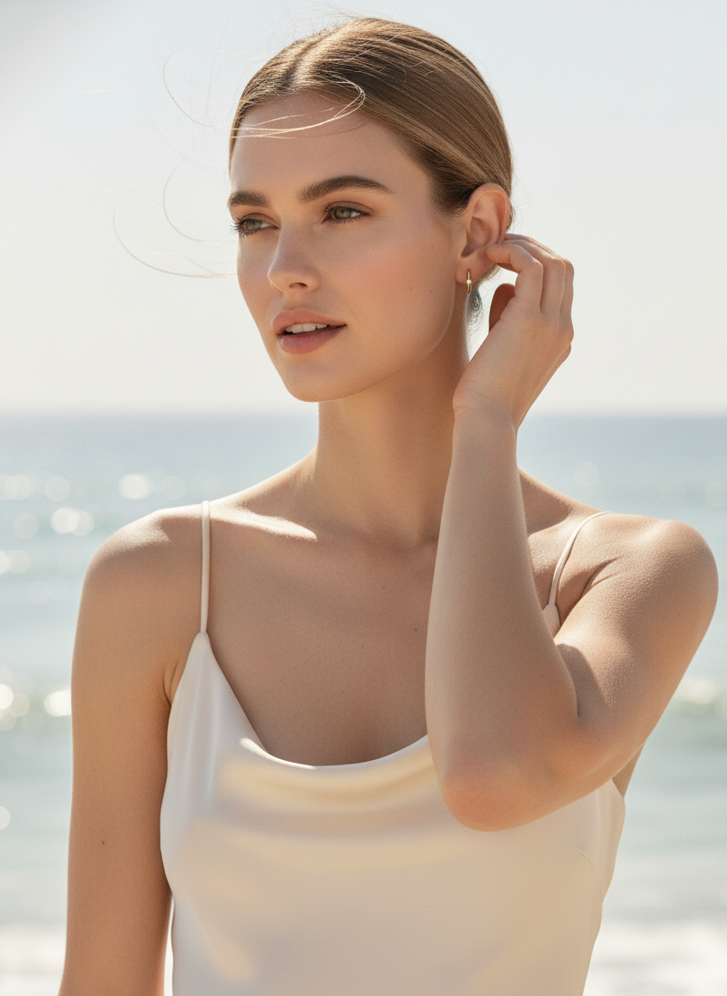 LUMI Whisper Hoops – Dainty 925 Silver Earrings in Gold or Silver