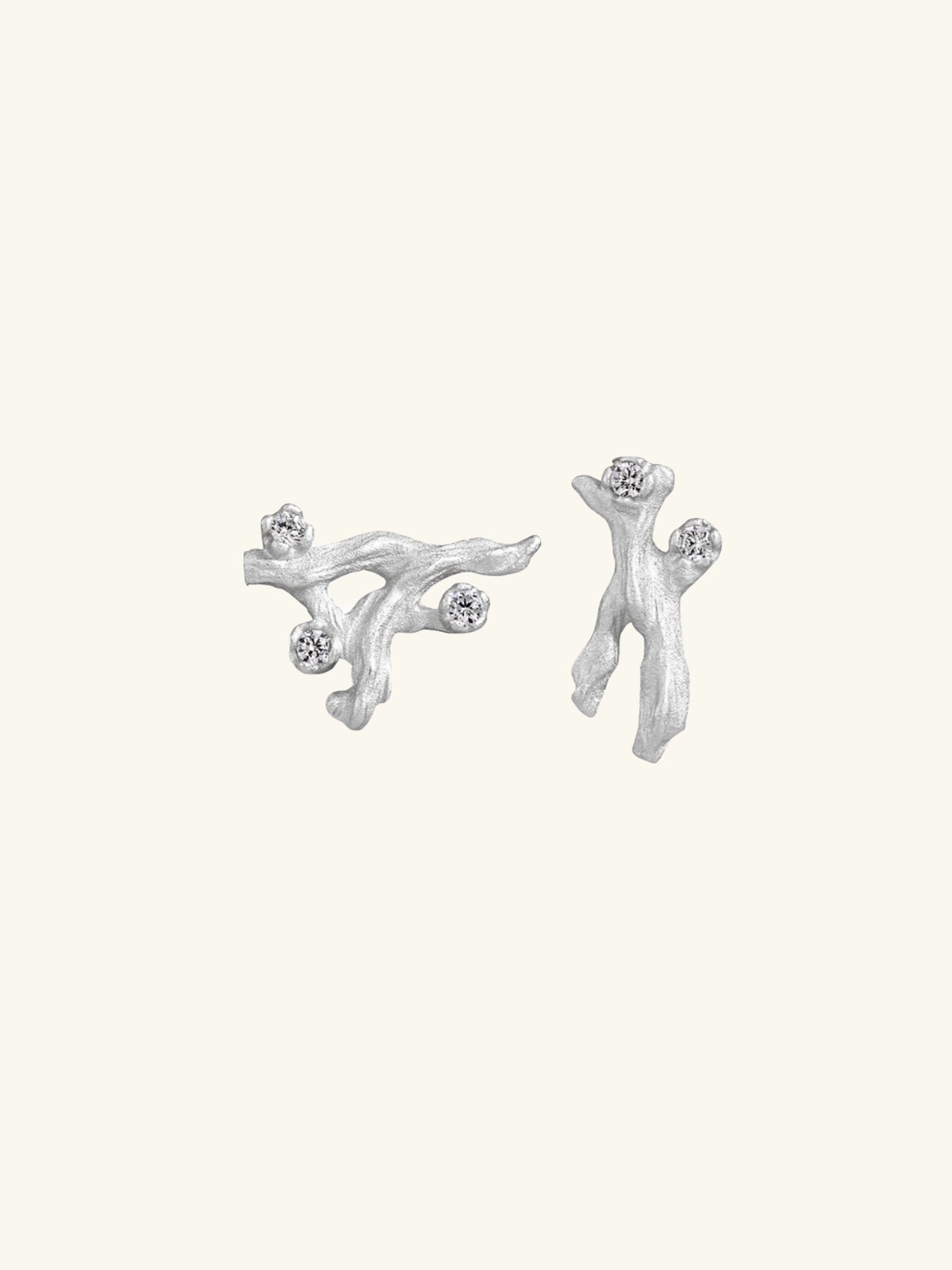Dancing Silver Flame Earrings
