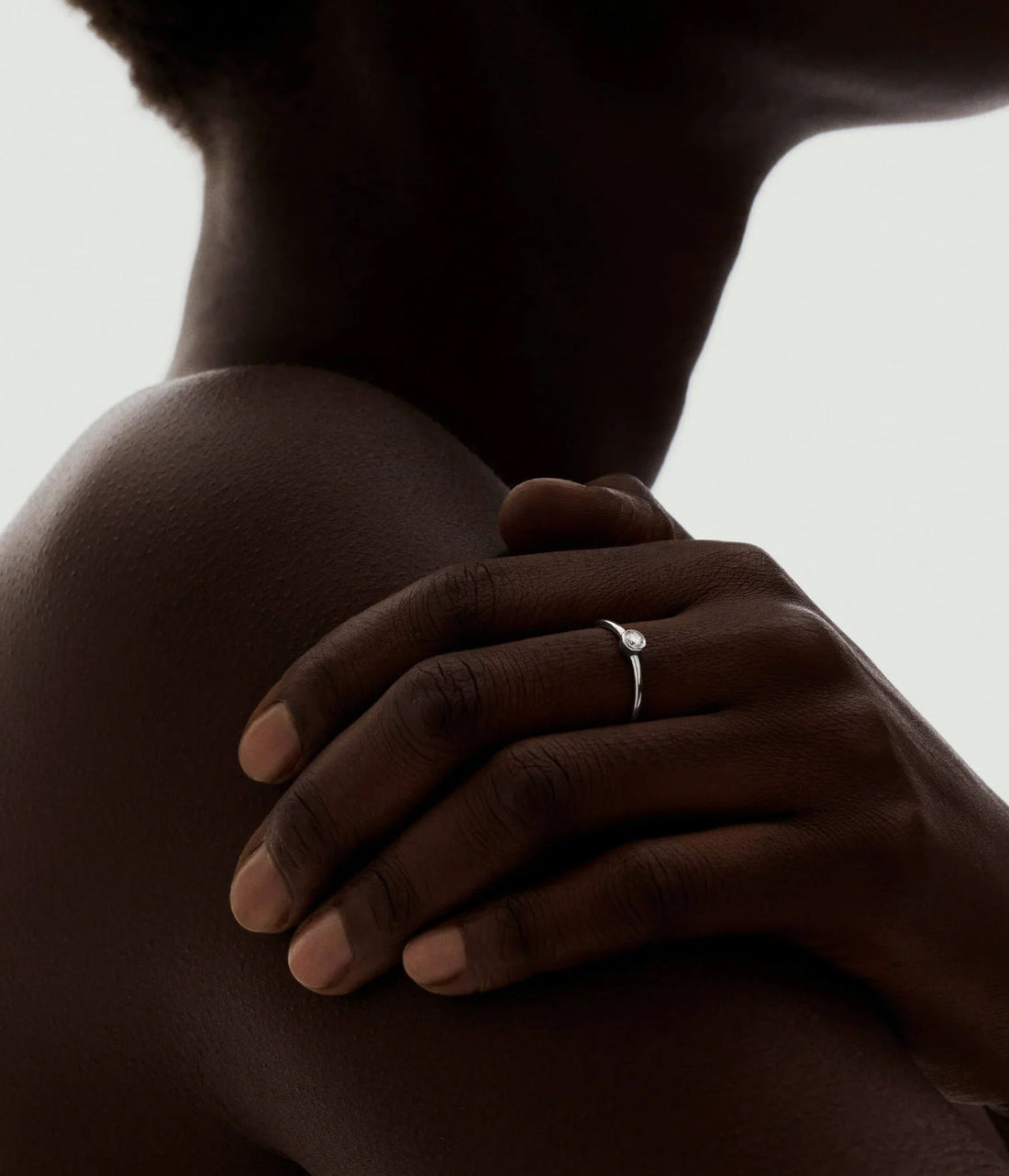 Elegant Zircon Stacking Ring – 20K Gold/Platinum Plated on 925 Silver