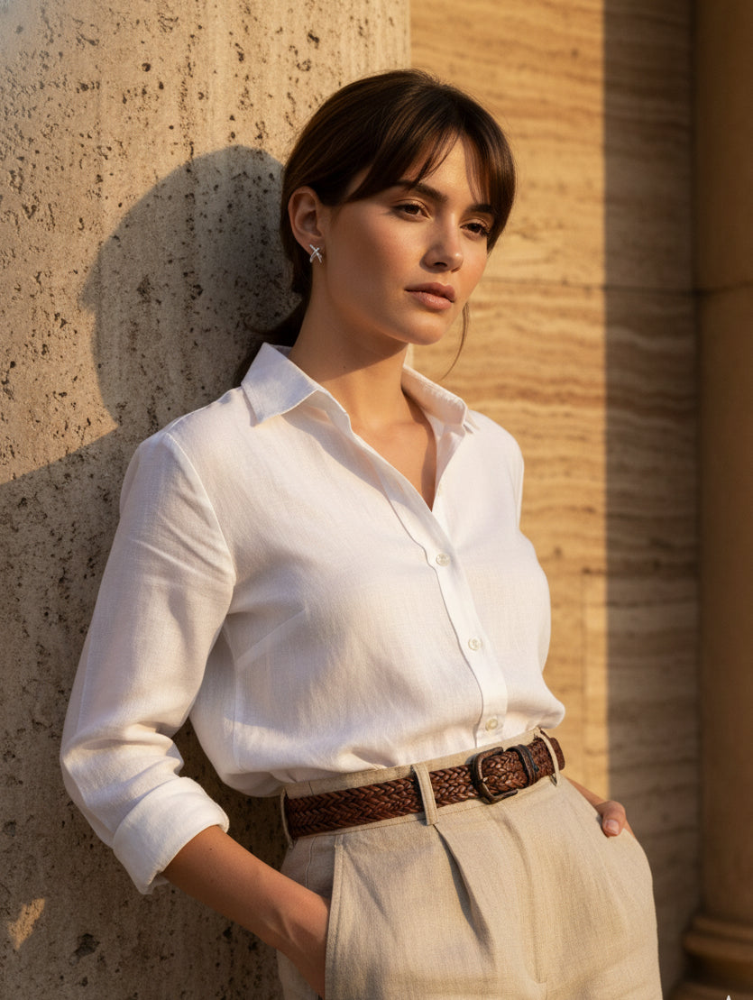 Intertwined Gleam – Sparkling Crossover 925 Silver Earrings in White Gold