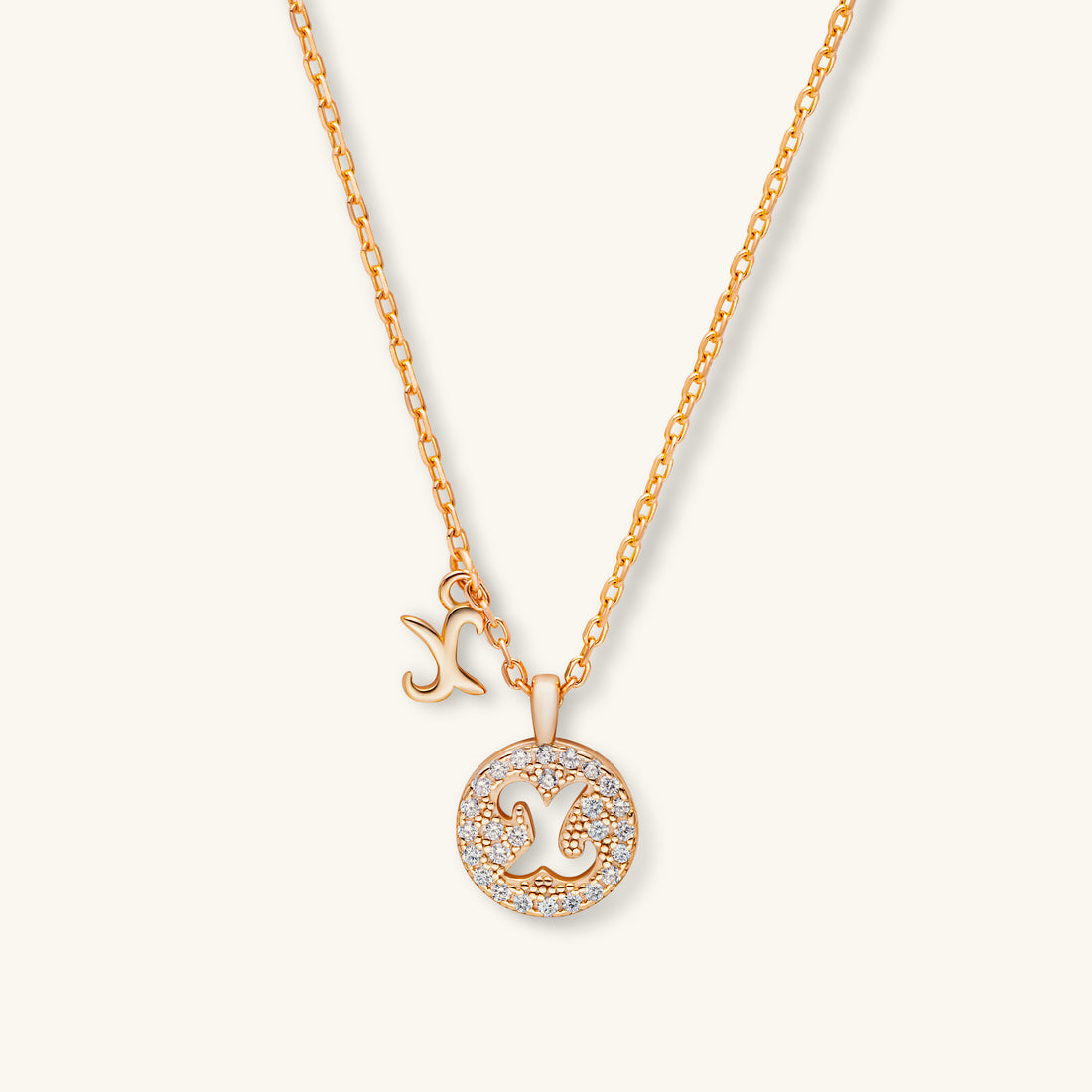 Alphabet Pendant Necklace – Personalized 925 Silver with 18K Gold Plating