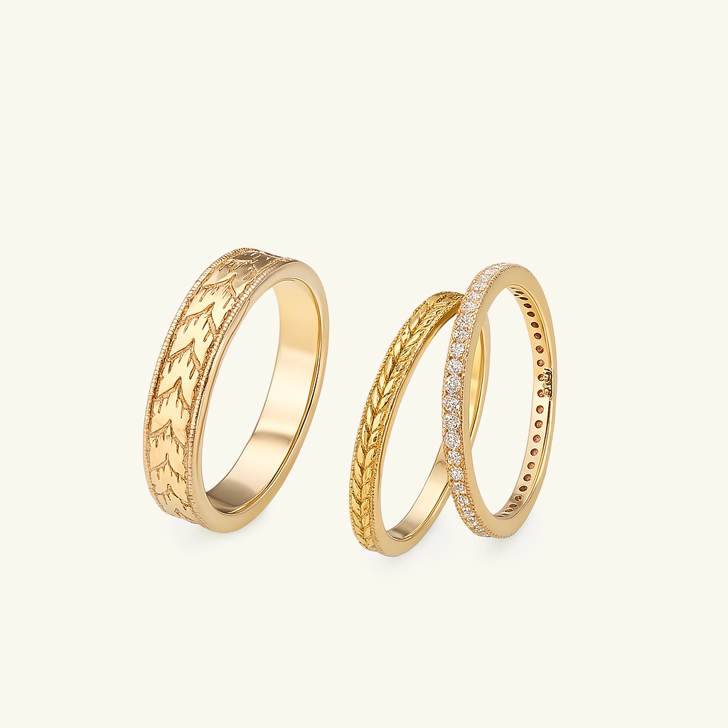 Roman Oath Columns Couple Rings