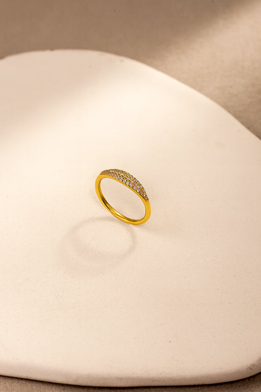 925 Silver Vermeil Starlit Crown Ring