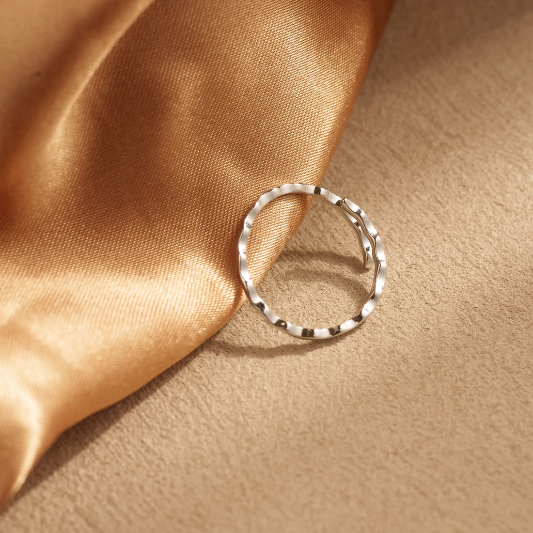 Ripple Waves Adjustable Open Ring